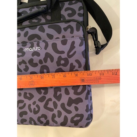 Mosiso Tablet Shoulder Bag Gray & Black Leopard Print  Tablet Protective Sleeve - Picture 9 of 9